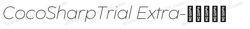 CocoSharpTrial Extra字体转换
